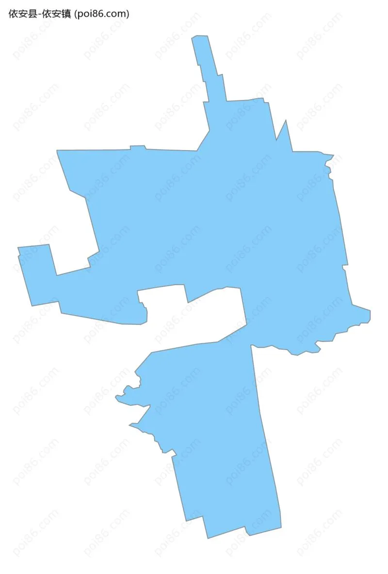 依安镇边界地图