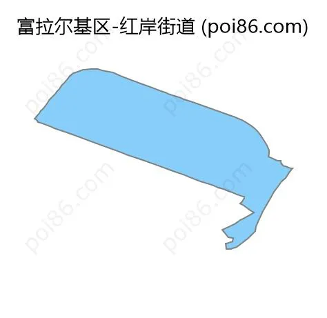 红岸街道边界地图