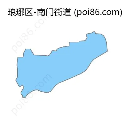 南门街道边界地图