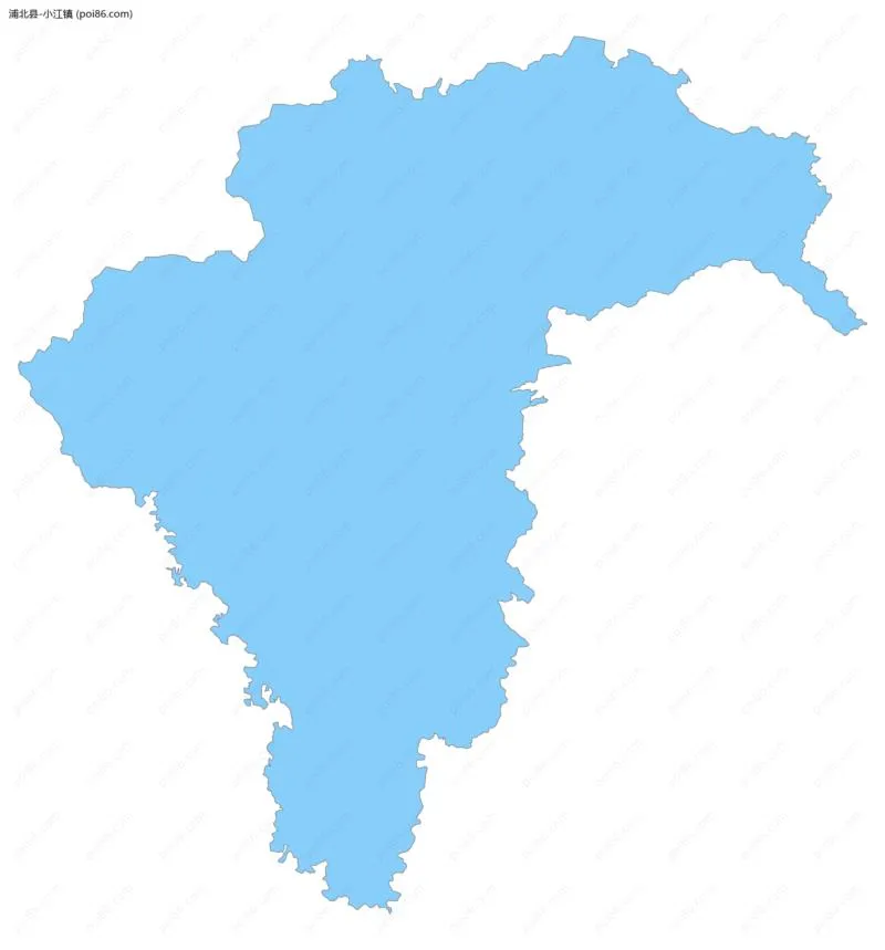 小江镇边界地图