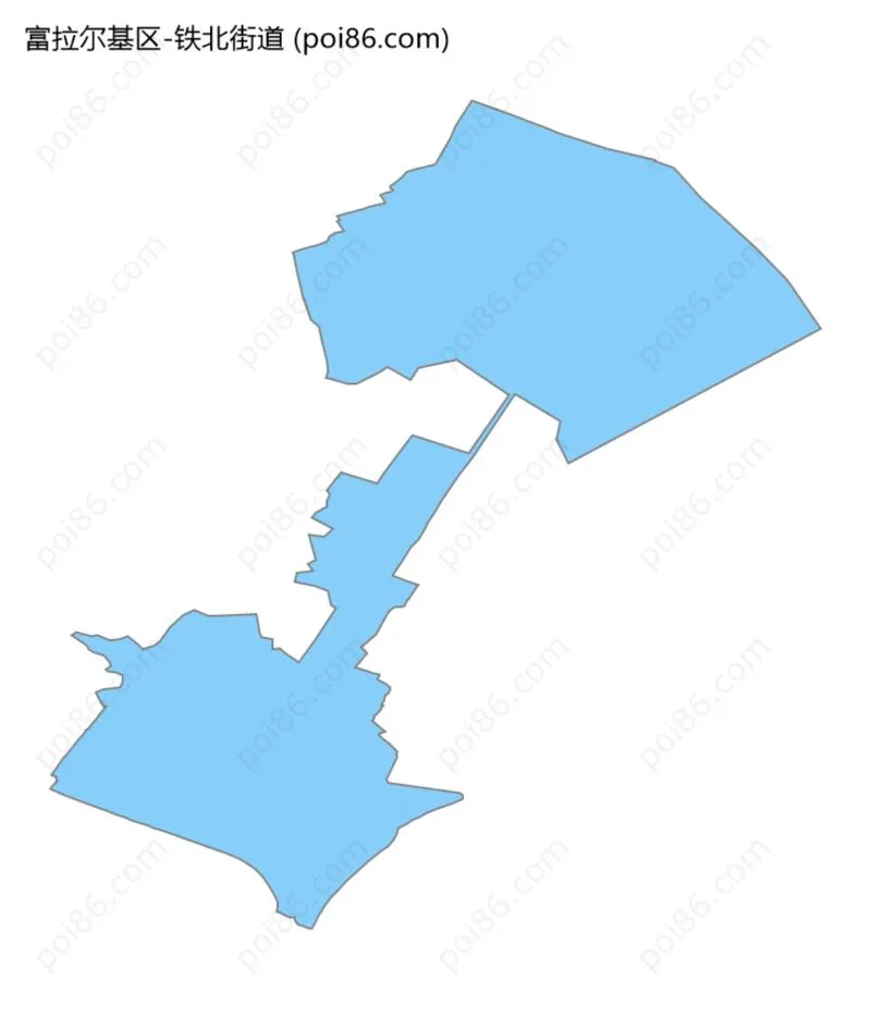 铁北街道边界地图