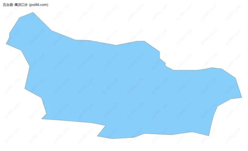 高洪口乡边界地图