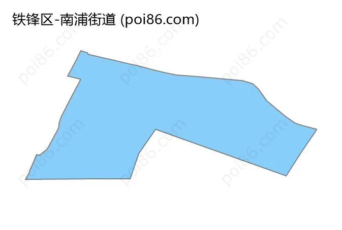 南浦街道边界地图