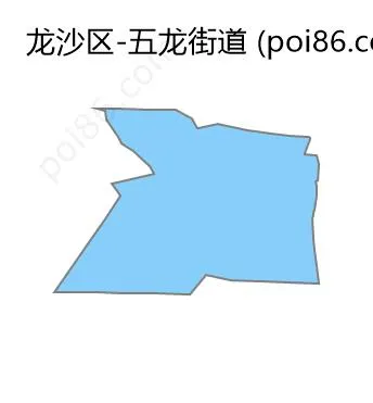 五龙街道边界地图