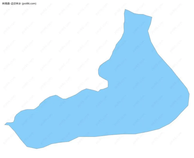 边交林乡边界地图
