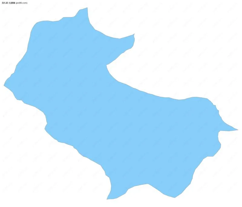 拉康镇边界地图