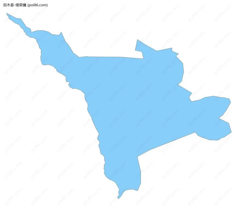 塔荣镇边界地图