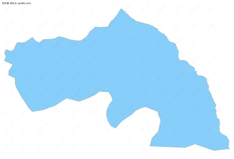 尼木乡边界地图