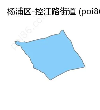 控江路街道边界地图