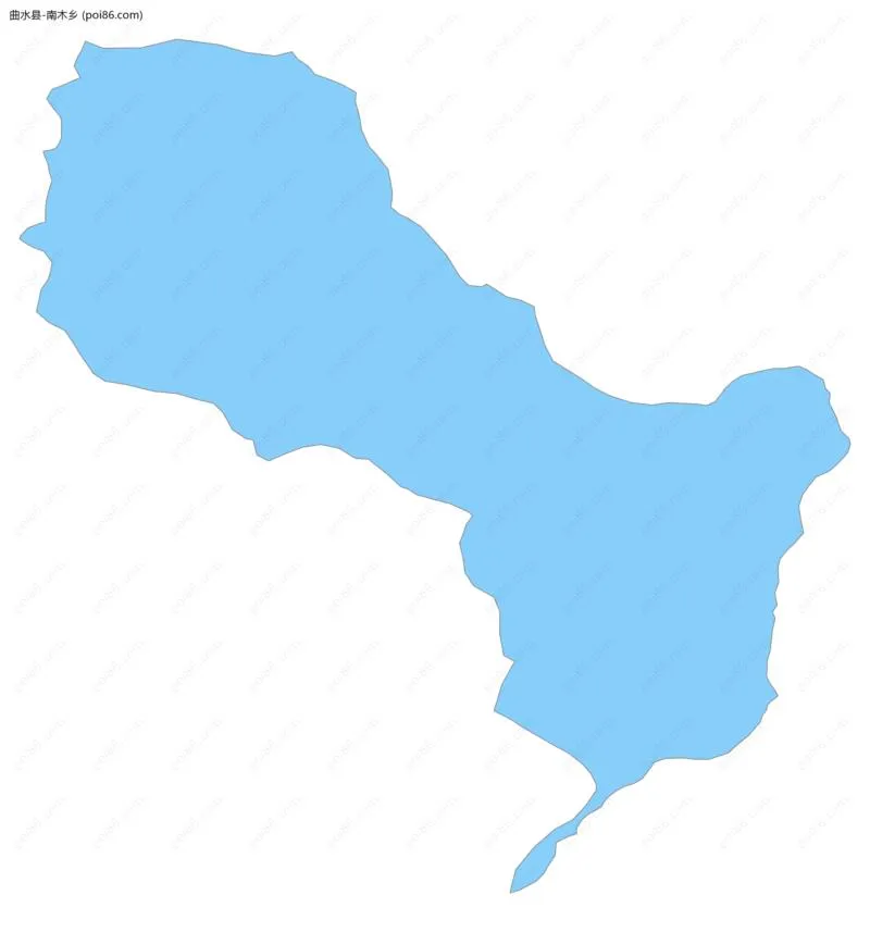 南木乡边界地图