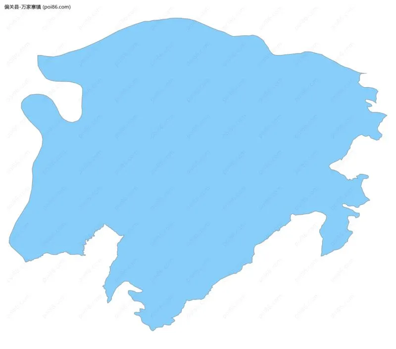 万家寨镇边界地图