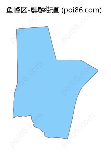 麒麟街道边界地图