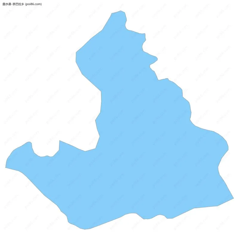 茶巴拉乡边界地图