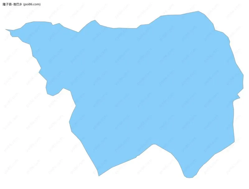 准巴乡边界地图