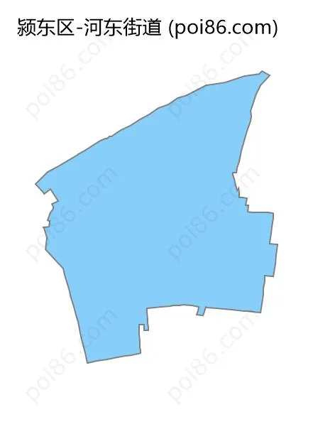 河东街道边界地图