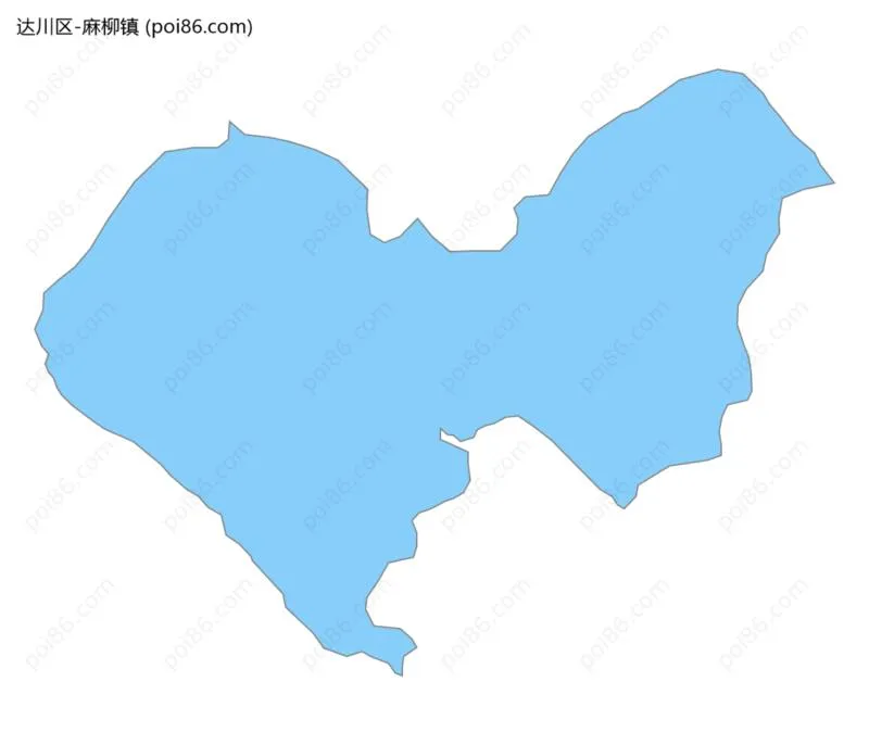 麻柳镇边界地图