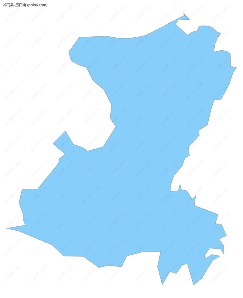 历口镇边界地图