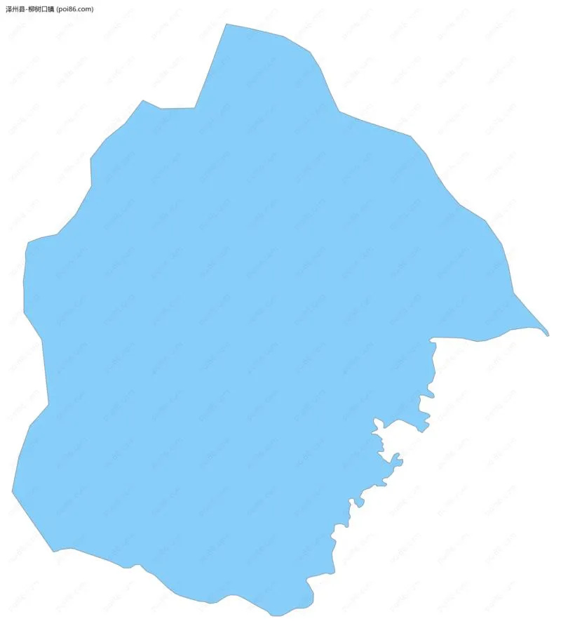 柳树口镇边界地图