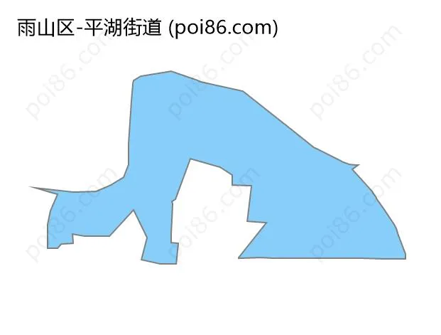 平湖街道边界地图