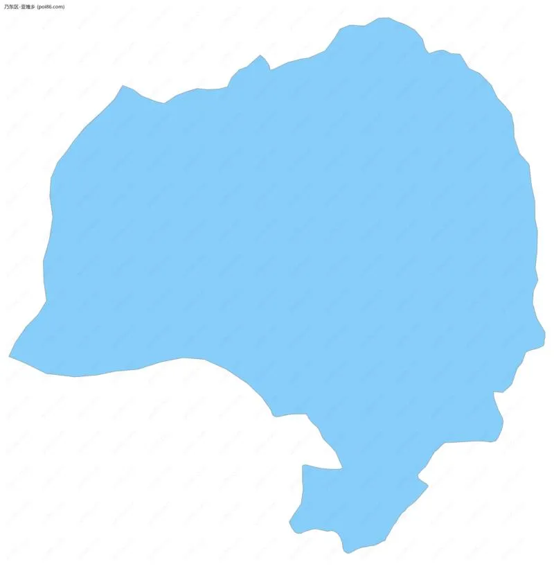 亚堆乡边界地图
