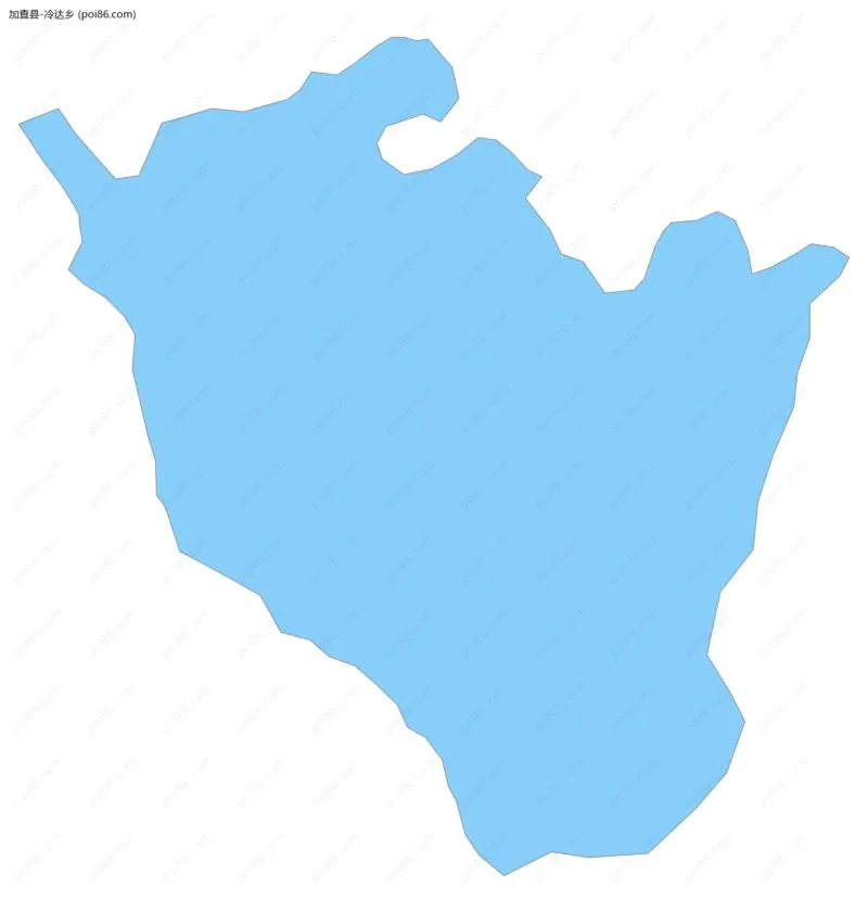 冷达乡边界地图