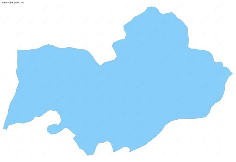 加查镇边界地图