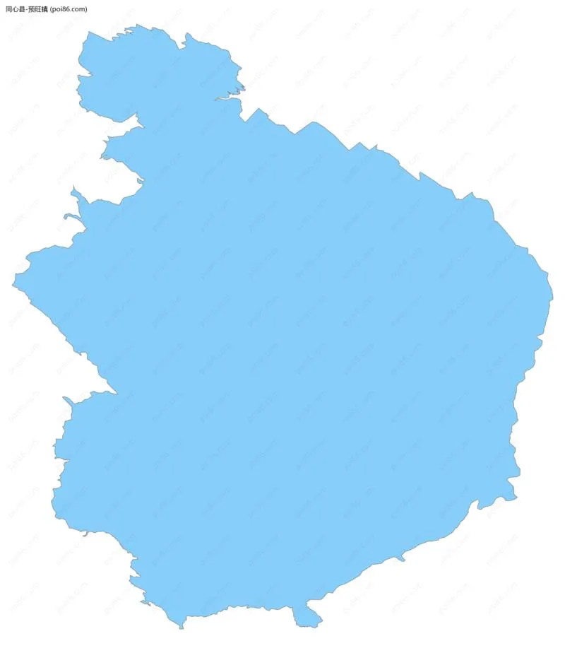 预旺镇边界地图