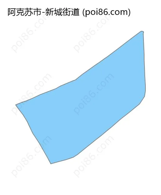 新城街道边界地图