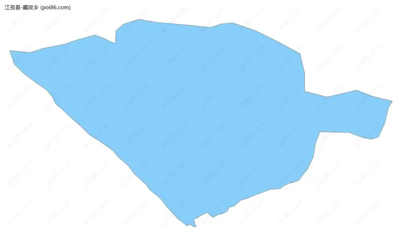 藏改乡边界地图