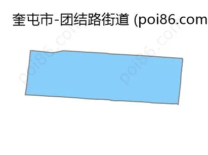 团结路街道边界地图