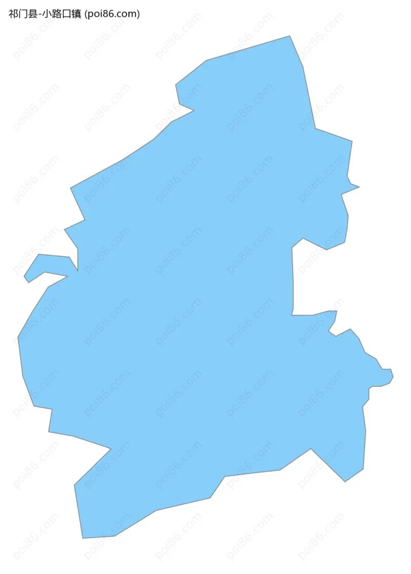 小路口镇边界地图
