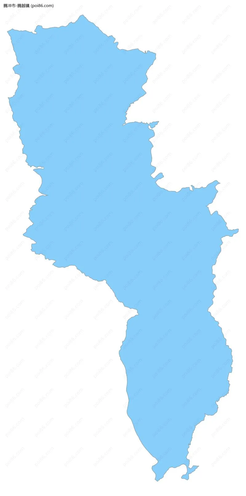 腾越镇边界地图