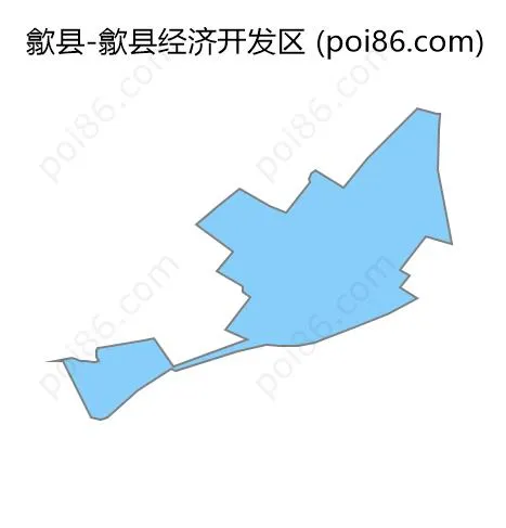 歙县经济开发区边界地图