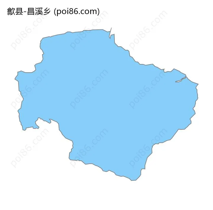 昌溪乡边界地图