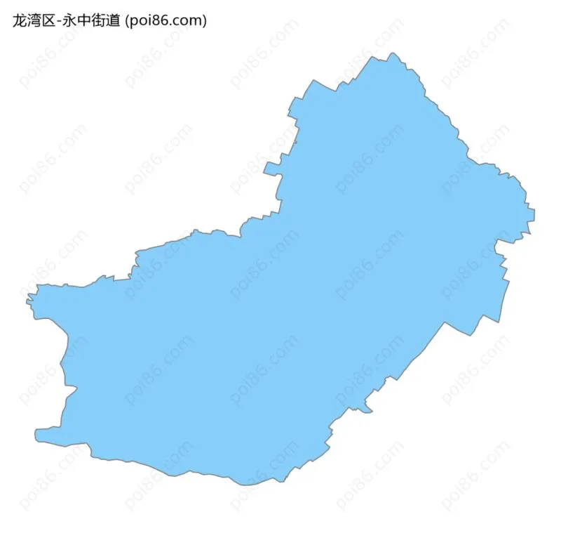 永中街道边界地图