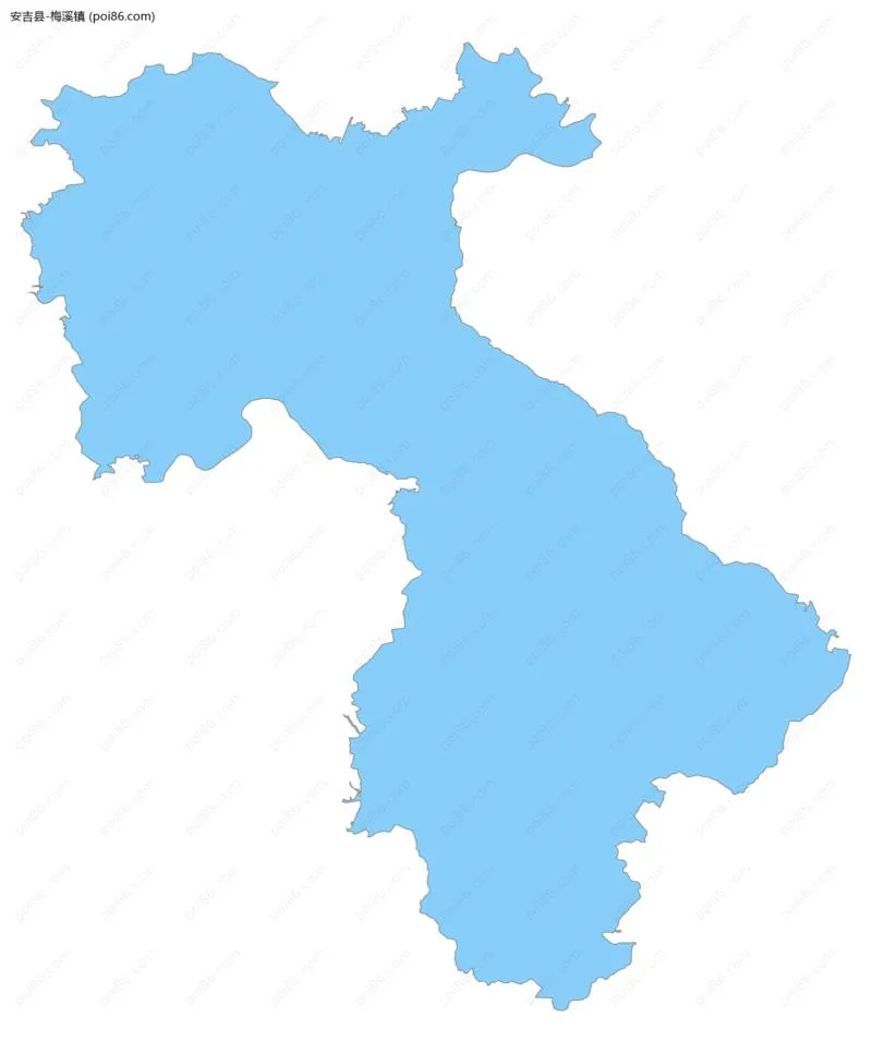 梅溪镇边界地图