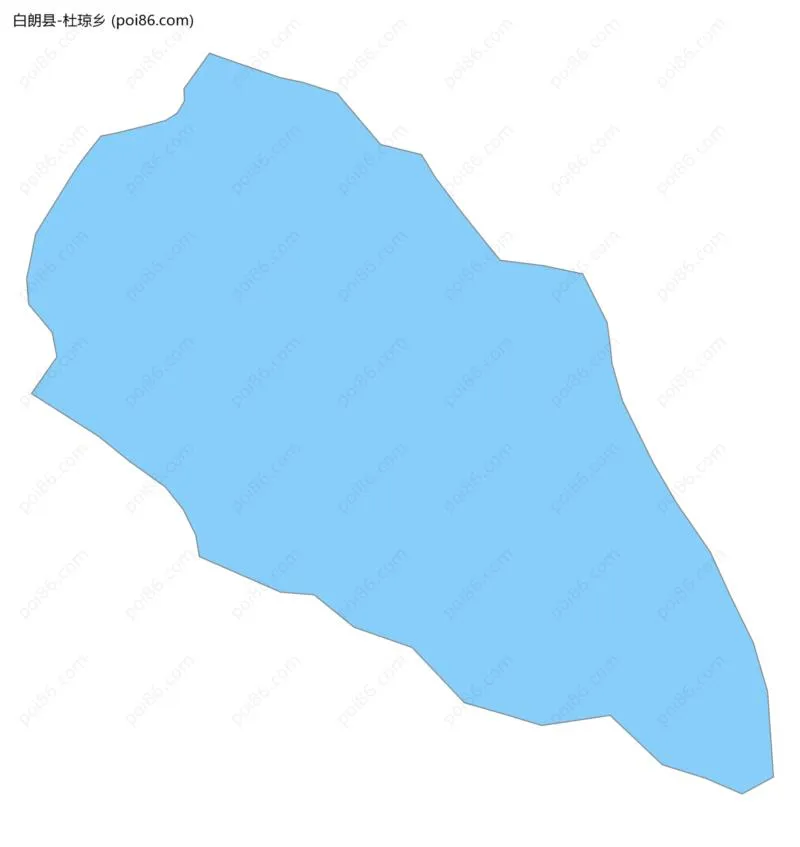 杜琼乡边界地图