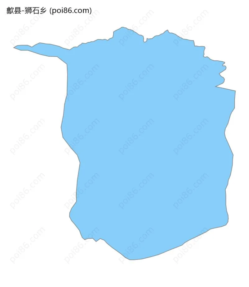 狮石乡边界地图