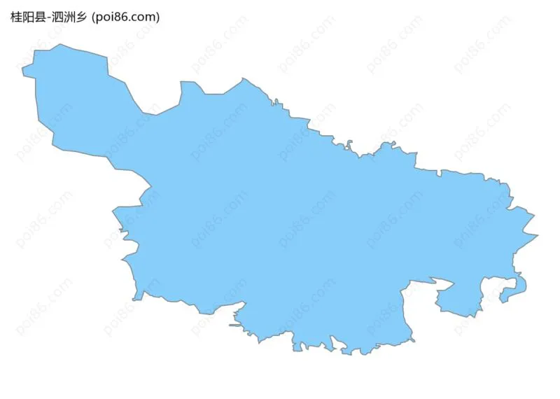 泗洲乡边界地图