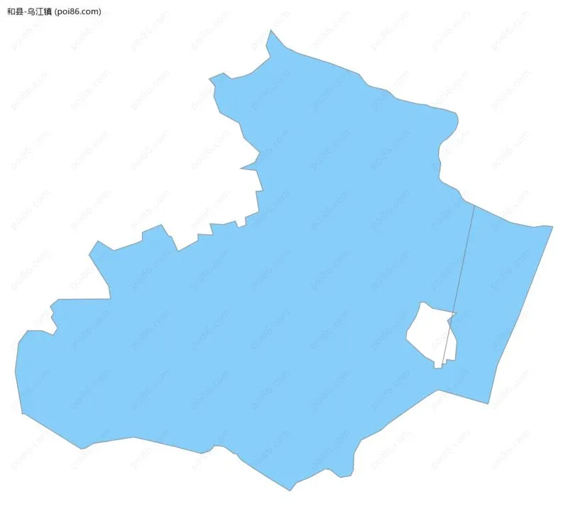 乌江镇边界地图