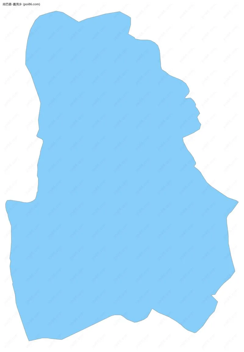 直克乡边界地图