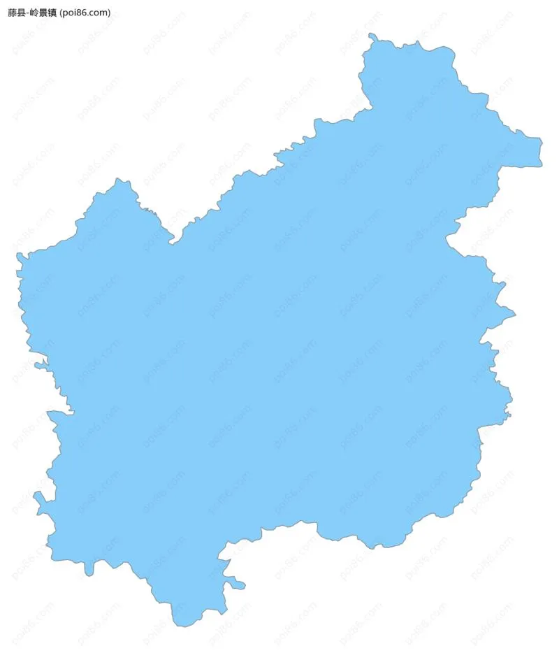 岭景镇边界地图