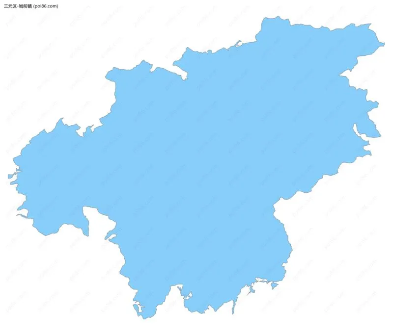 岩前镇边界地图