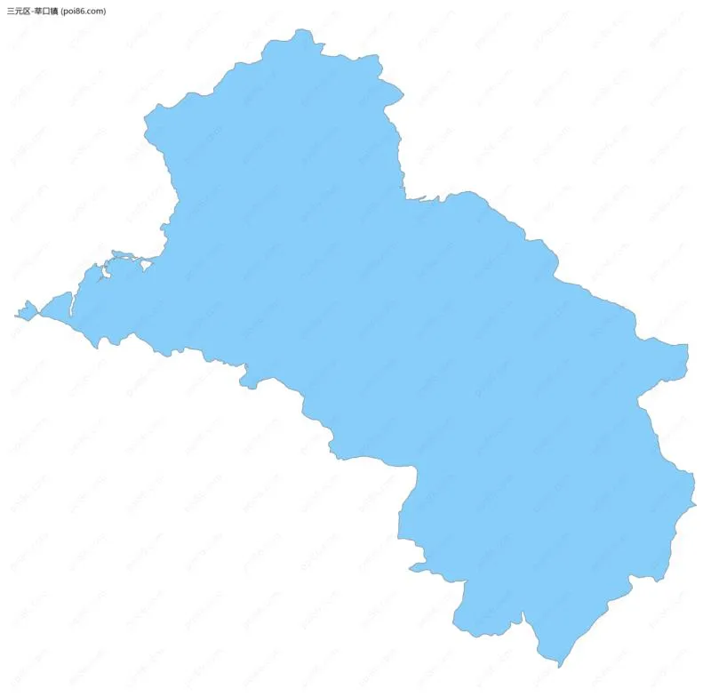 莘口镇边界地图