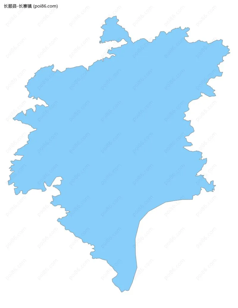 长寨镇边界地图