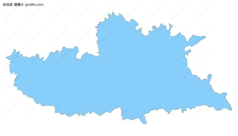 黄寨乡边界地图