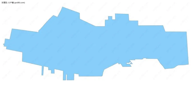 六户镇边界地图