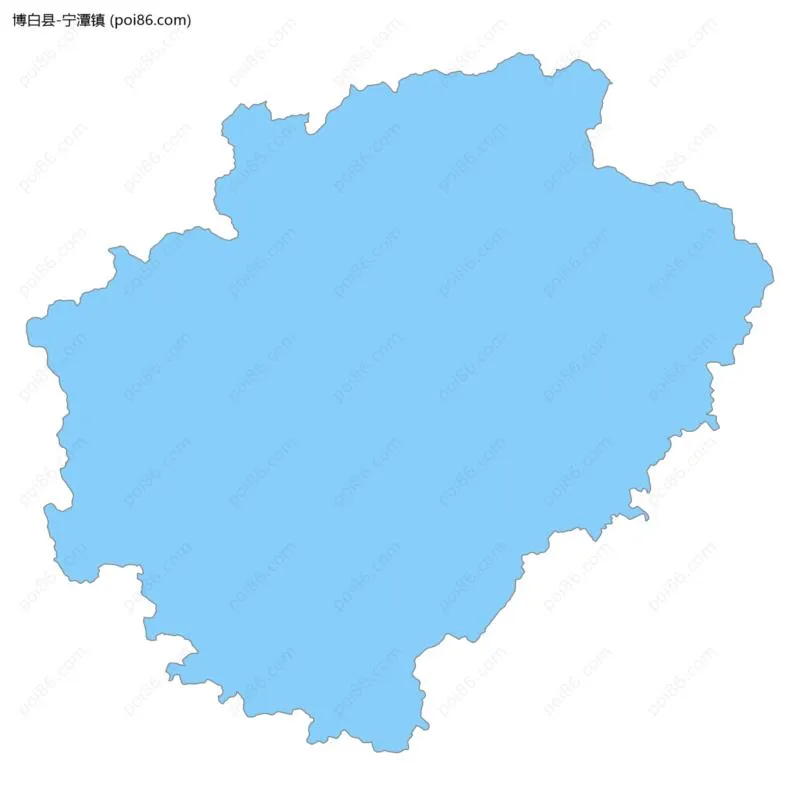 宁潭镇边界地图