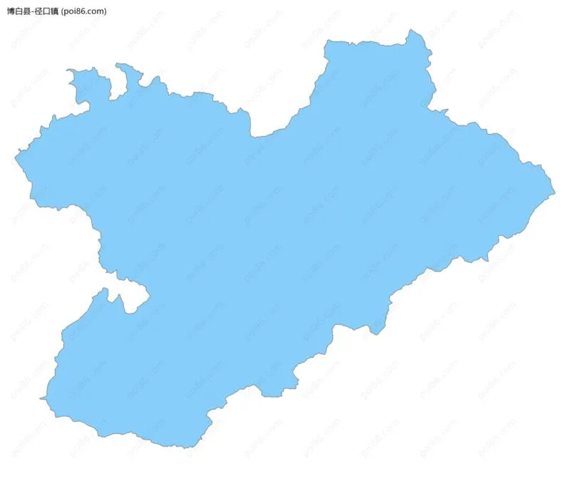 径口镇边界地图