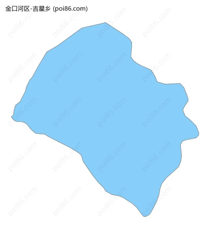 吉星乡边界地图